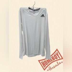 Adidas White Techfit Training Shirt